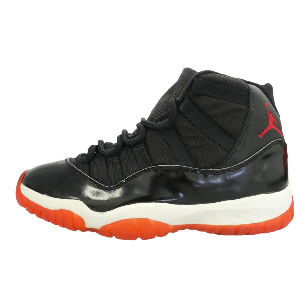 NIKE ナイキ 130245-062 【観賞用】 95年製 Air Jordan 11 AJ11 OG Playoffs 1995 エアジョーダン プレーオフ スニーカー ブラック レッド ハイカット スニーカー ブラック系 27.5cm【中古】