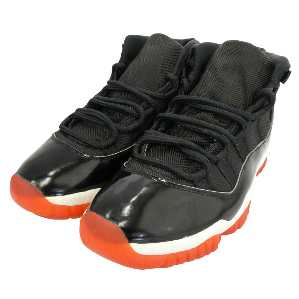 NIKE ナイキ 130245-062 【観賞用】 95年製 Air Jordan 11 AJ11 OG Playoffs 1995 エアジョーダン プレーオフ スニーカー ブラック レッド ハイカット スニーカー ブラック系 27.5cm【中古】