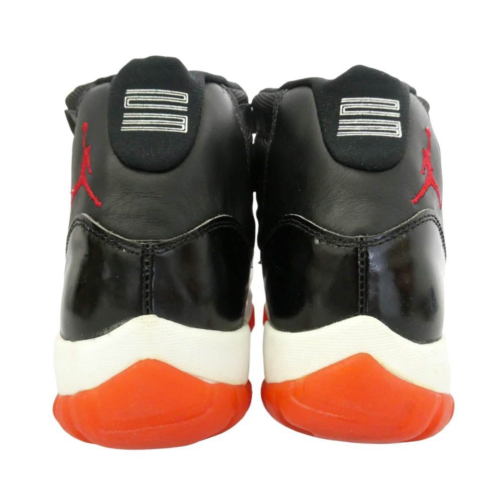 NIKE ナイキ 130245-062 【観賞用】 95年製 Air Jordan 11 AJ11 OG Playoffs 1995 エアジョーダン プレーオフ スニーカー ブラック レッド ハイカット スニーカー ブラック系 27.5cm【中古】