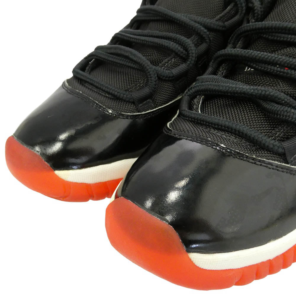 NIKE ナイキ 130245-062 【観賞用】 95年製 Air Jordan 11 AJ11 OG Playoffs 1995 エアジョーダン プレーオフ スニーカー ブラック レッド ハイカット スニーカー ブラック系 27.5cm【中古】