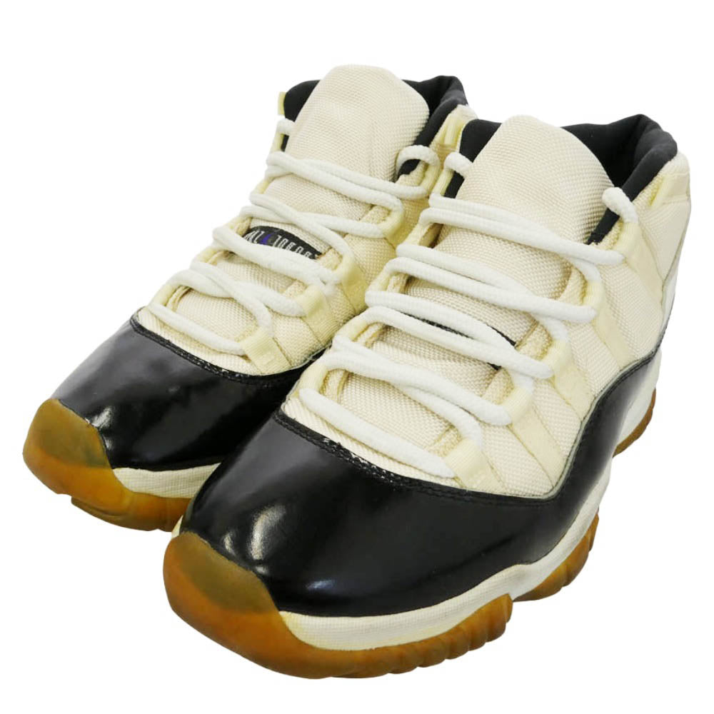 NIKE ナイキ 130245-101 【観賞用】Air Jordan 11 AJ11 OG Concord 1995 エアジョーダン11 OG コンコルド ハイカット スニーカー ホワイト系 ブラック系 27.5cm【中古】