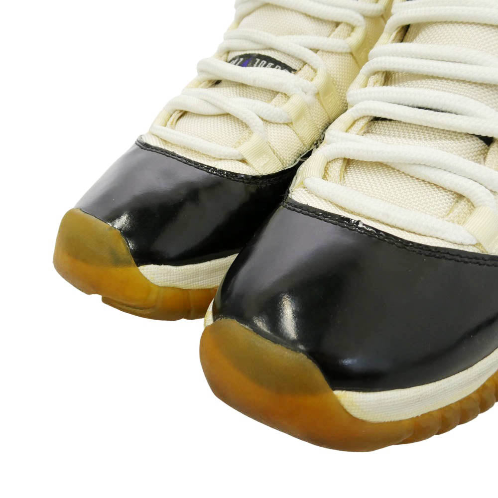 NIKE ナイキ 130245-101 【観賞用】Air Jordan 11 AJ11 OG Concord 1995 エアジョーダン11 OG コンコルド ハイカット スニーカー ホワイト系 ブラック系 27.5cm【中古】