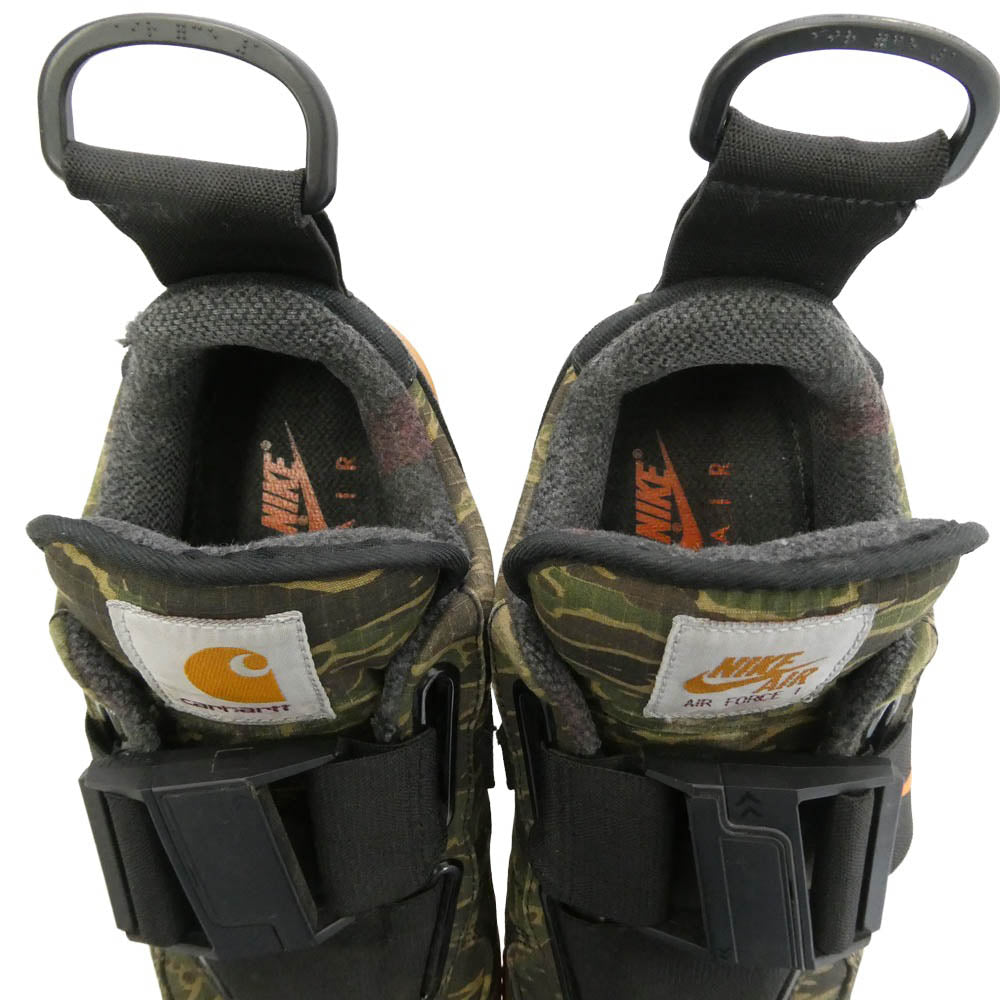NIKE ナイキ Carhartt カーハート AV4112-300 CarHartt カーハート AIR FORCE 1 UTILITY LOW PRM WIP エアフォース1 ユーティリティ カモフラ スニーカー マルチカラー系 27【中古】