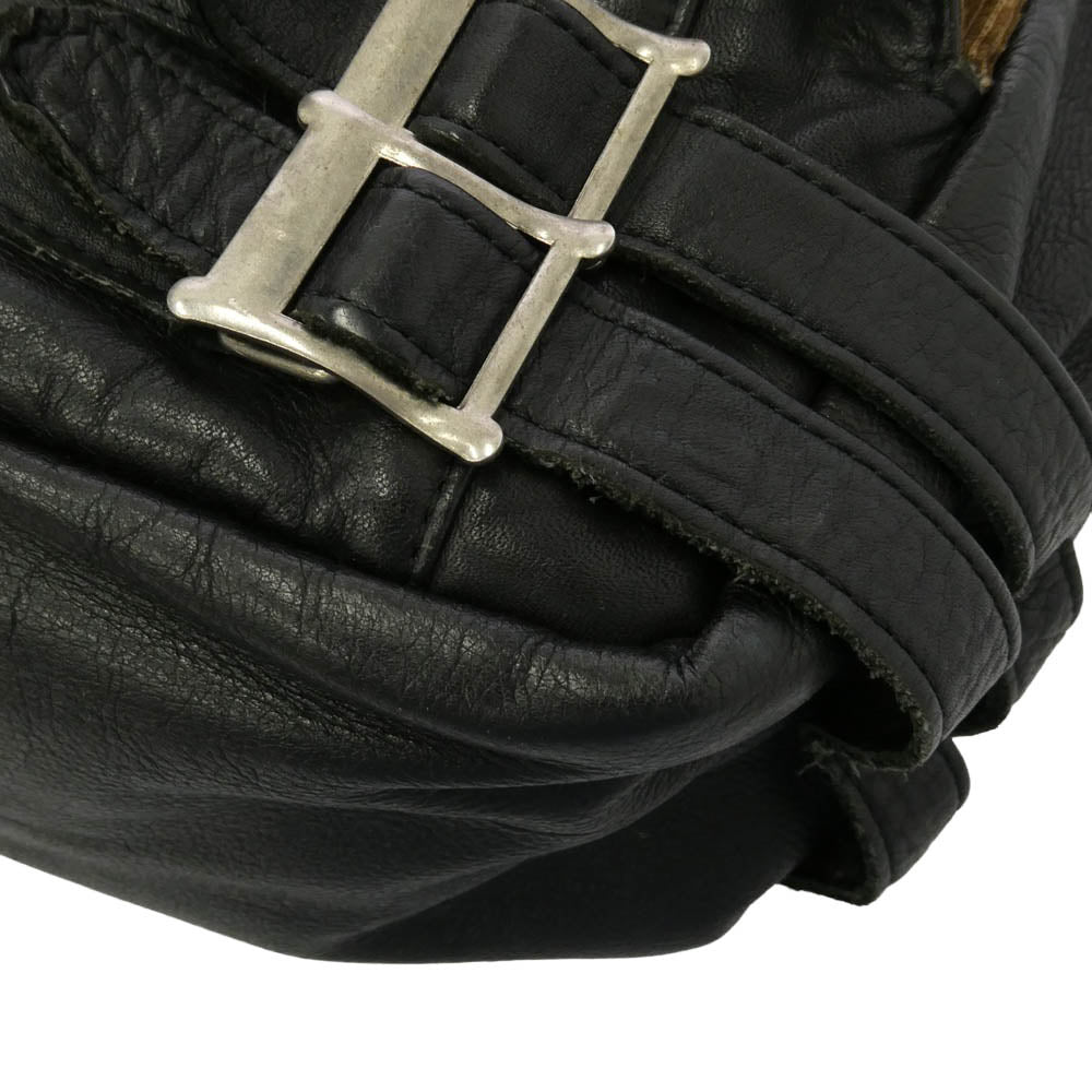 UNDERCOVER アンダーカバー 08AW レザー ライダースバッグ ボストンバッグ ブラック系【中古】