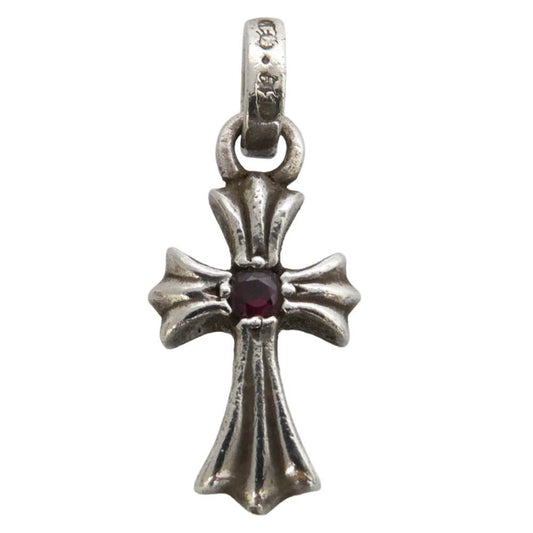 CHROME HEARTS クロムハーツ（原本有） CRS BBY FAT RUBY ベイビーファット 1ルビー ペンダントトップ シルバー系【中古】