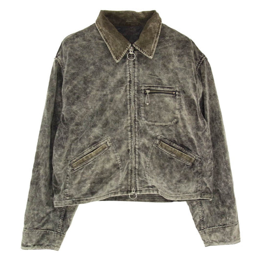 KAPITAL キャピタル K2509LJ077 別珍 ハンター ドリズラー ジャケット Dirty Dyed ブラック系 2【極上美品】【中古】
