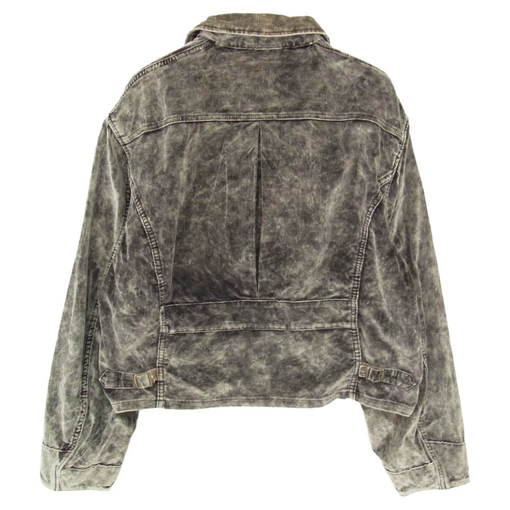 KAPITAL キャピタル K2509LJ077 別珍 ハンター ドリズラー ジャケット Dirty Dyed ブラック系 2【極上美品】【中古】