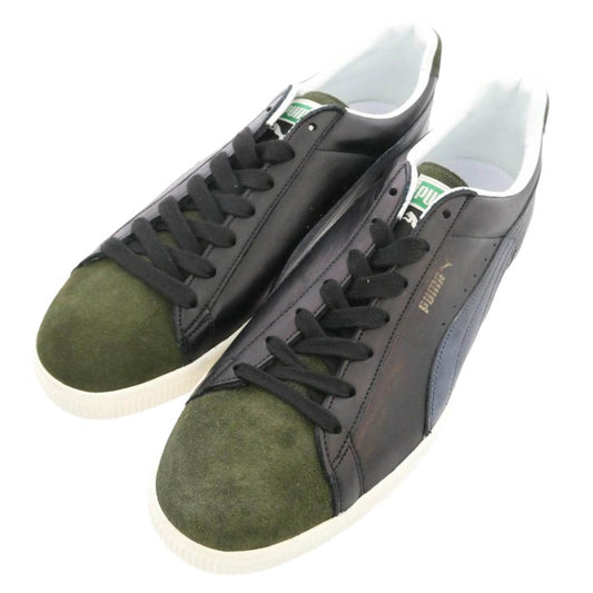 CONVERSE コンバース 389609 01 Suede VTG MIJ PUMA Black ヴィンテージ加工 レザースエード切替 ローカット スニーカー マルチカラー系 30cm【極上美品】【中古】