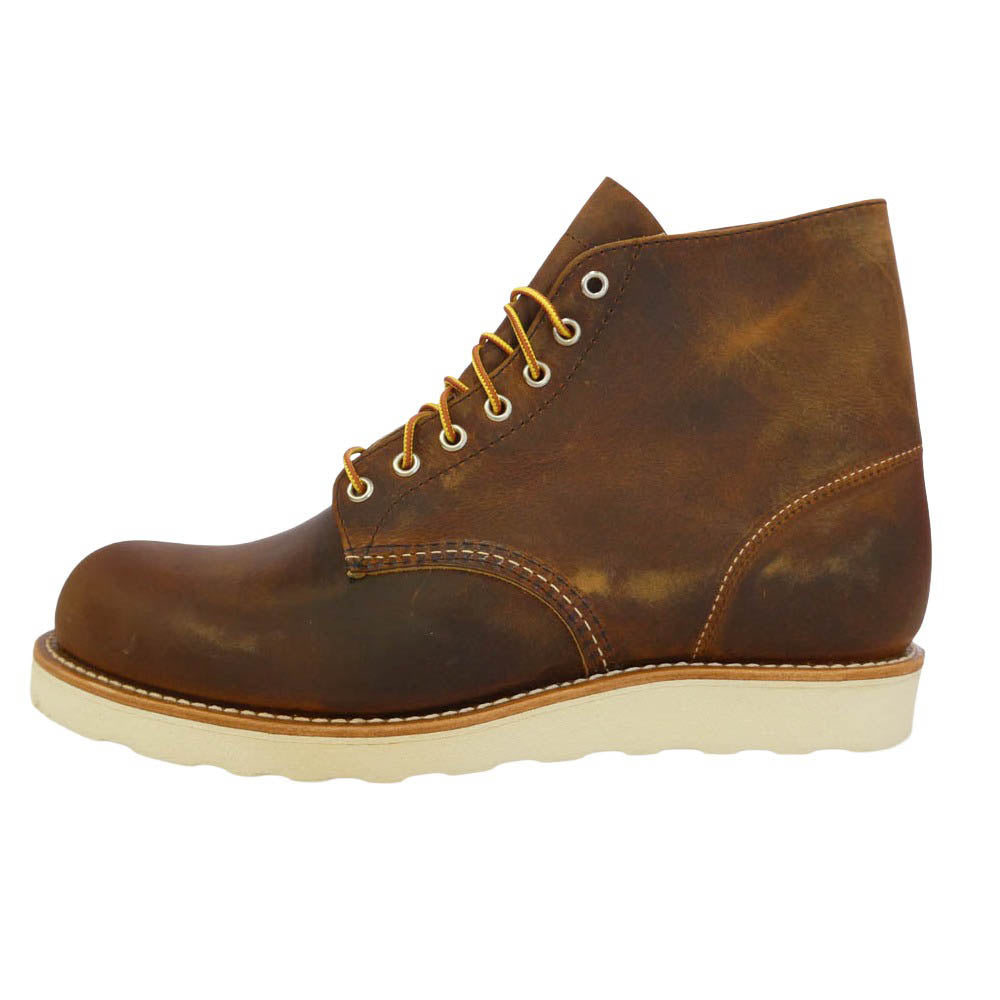 RED WING レッドウィング 9111 6-inch Classic Round 6インチ クラシックラウンド ワークブーツ ラフ＆タフ ブラウン系 US11D【極上美品】【中古】