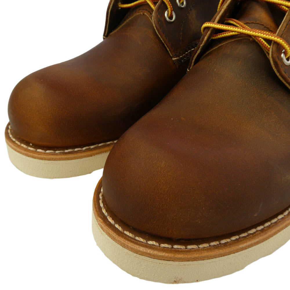RED WING レッドウィング 9111 6-inch Classic Round 6インチ クラシックラウンド ワークブーツ ラフ＆タフ ブラウン系 US11D【極上美品】【中古】