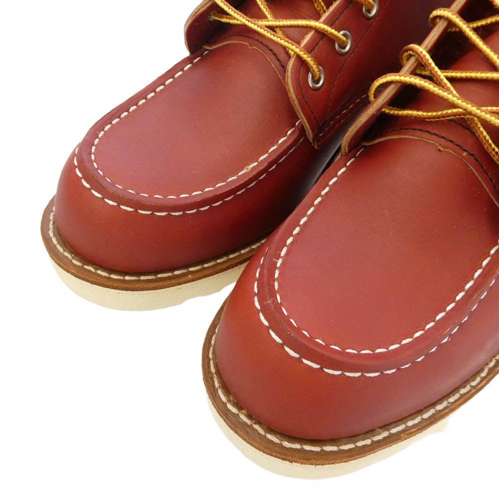 RED WING レッドウィング 8875 四角犬タグ 6-inch Classic Moc 6インチ クラシックモックトゥ ワークブーツ オロラセット ポーテージ ブラウン系 US10E【極上美品】【中古】