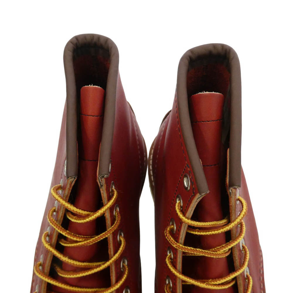RED WING レッドウィング 8875 四角犬タグ 6-inch Classic Moc 6インチ クラシックモックトゥ ワークブーツ オロラセット ポーテージ ブラウン系 US10E【極上美品】【中古】