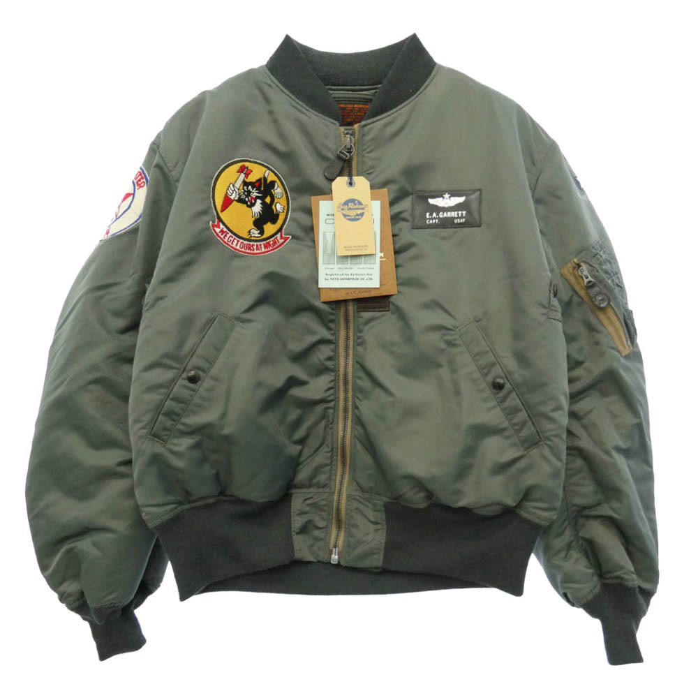 Buzz Rickson's バズリクソンズ BR15571 ALBERT TURNER アルバート・ターナー実名復刻 Type MA-1 フライトジャケット ブルゾン グリーン系 XXXL【極上美品】【中古】