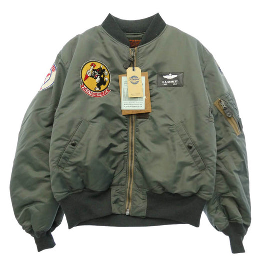 Buzz Rickson's バズリクソンズ BR15571 ALBERT TURNER アルバート・ターナー実名復刻 Type MA-1 フライトジャケット ブルゾン グリーン系 XXXL【極上美品】【中古】