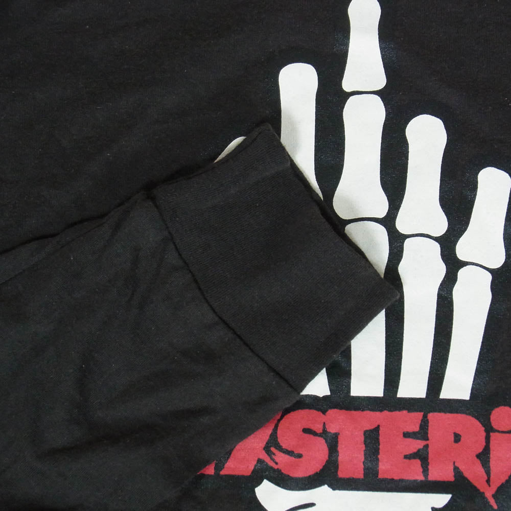 HYSTERIC GLAMOUR ヒステリックグラマー 02173CL09 H SKELETON プリント 長袖 Tシャツ チャコール系 XS【中古】