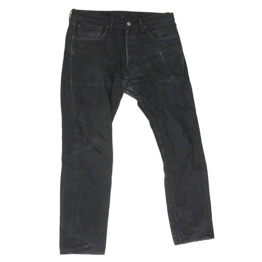 Levi's リーバイス 28894-0031 501 CT ボタンフライ 赤耳 セルビッジ テーパード デニムパンツ ジーンズ ブラック系 34【中古】