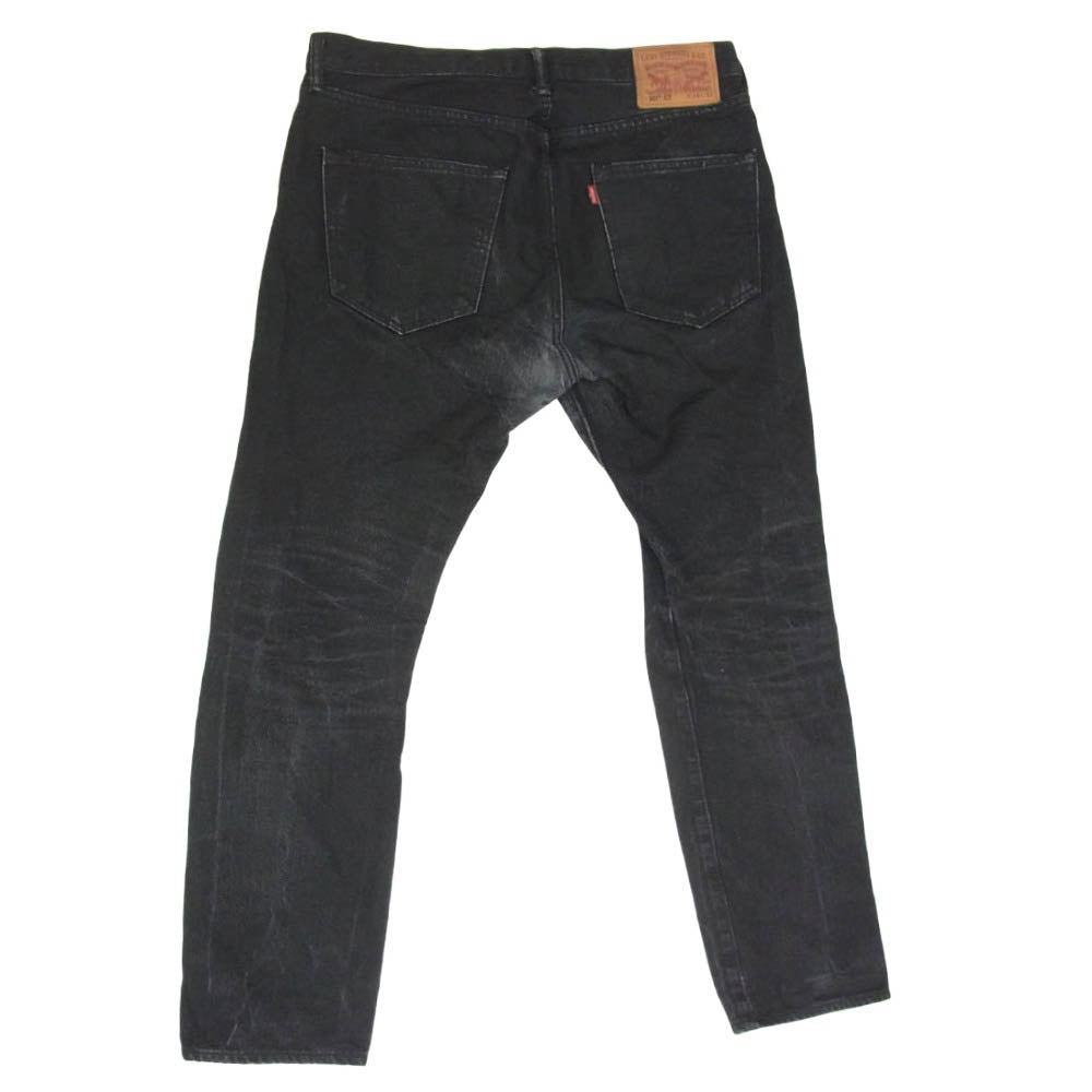 Levi's リーバイス 28894-0031 501 CT ボタンフライ 赤耳 セルビッジ テーパード デニムパンツ ジーンズ ブラック系 34【中古】