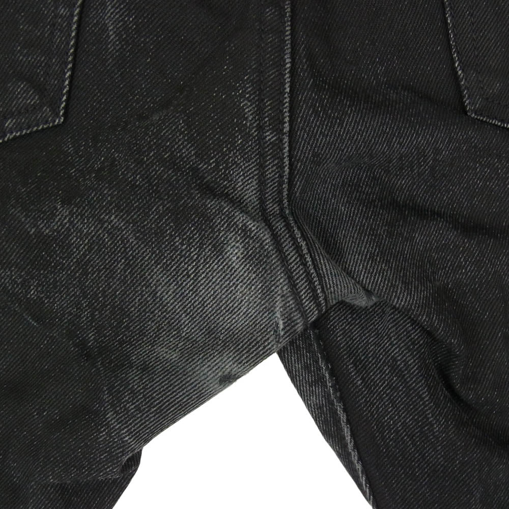 Levi's リーバイス 28894-0031 501 CT ボタンフライ 赤耳 セルビッジ テーパード デニムパンツ ジーンズ ブラック系 34【中古】