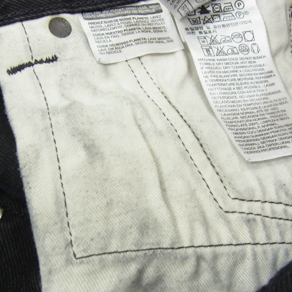 Levi's リーバイス 28894-0031 501 CT ボタンフライ 赤耳 セルビッジ テーパード デニムパンツ ジーンズ ブラック系 34【中古】