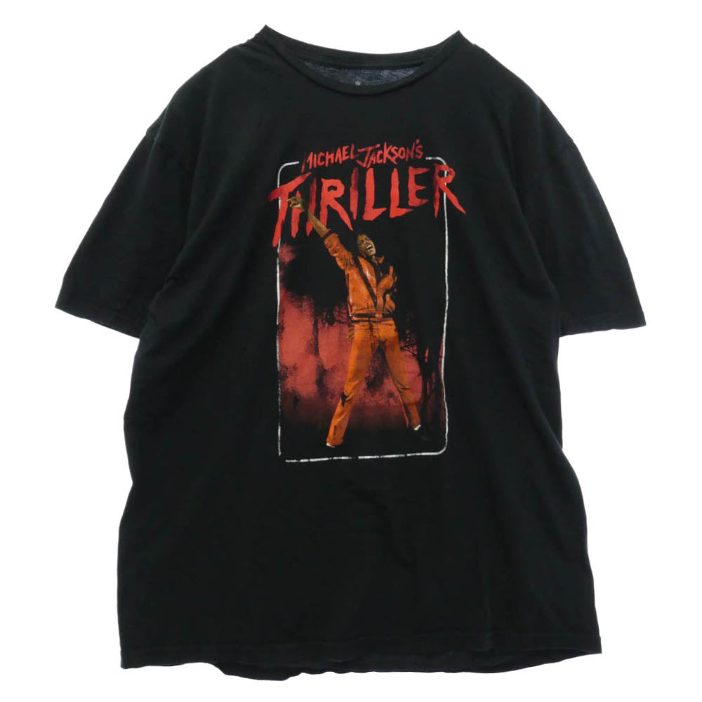 ヴィンテージ Michael Jackson THRILLER RED SUIT マイケルジャクソン スリラー 半袖 Tシャツ ブラック系 XL【中古】
