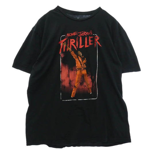 ヴィンテージ Michael Jackson THRILLER RED SUIT マイケルジャクソン スリラー 半袖 Tシャツ ブラック系 XL【中古】