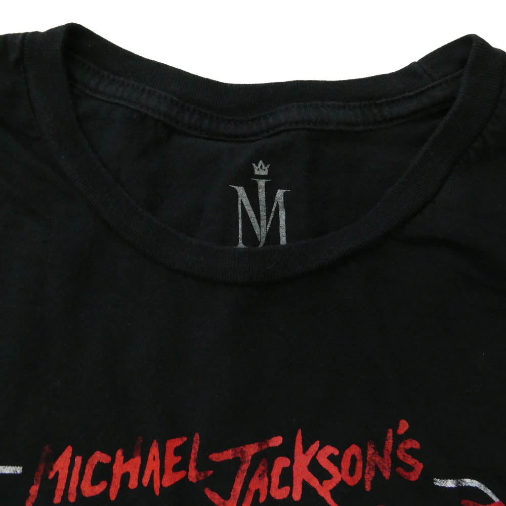 ヴィンテージ Michael Jackson THRILLER RED SUIT マイケルジャクソン スリラー 半袖 Tシャツ ブラック系 XL【中古】