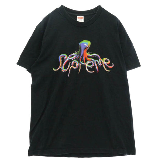 Supreme シュプリーム 18SS Tentacles Tee テンタクローズ オクトパス プリント Tシャツ 半袖カットソー ブラック系 M【中古】