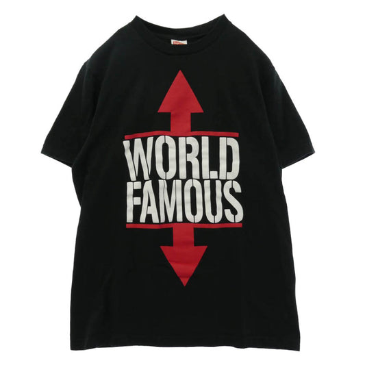 Supreme シュプリーム 26SS World Famous ワールド フェイマス Tシャツ 半袖カットソー ブラック系 S【中古】