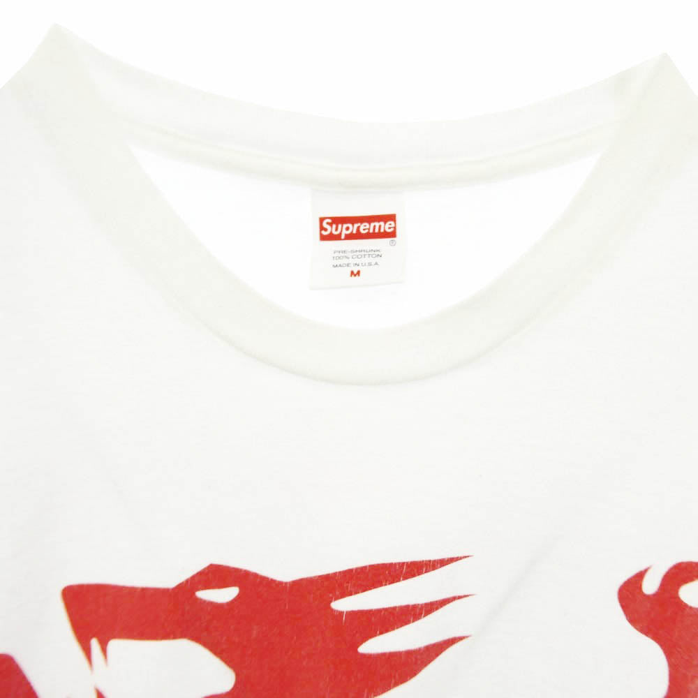 Supreme シュプリーム 23SS Mobb Deep Dragon Tee モブ ディープ ドラゴンプリント Tシャツ 半袖カットソー ホワイト系 M【中古】