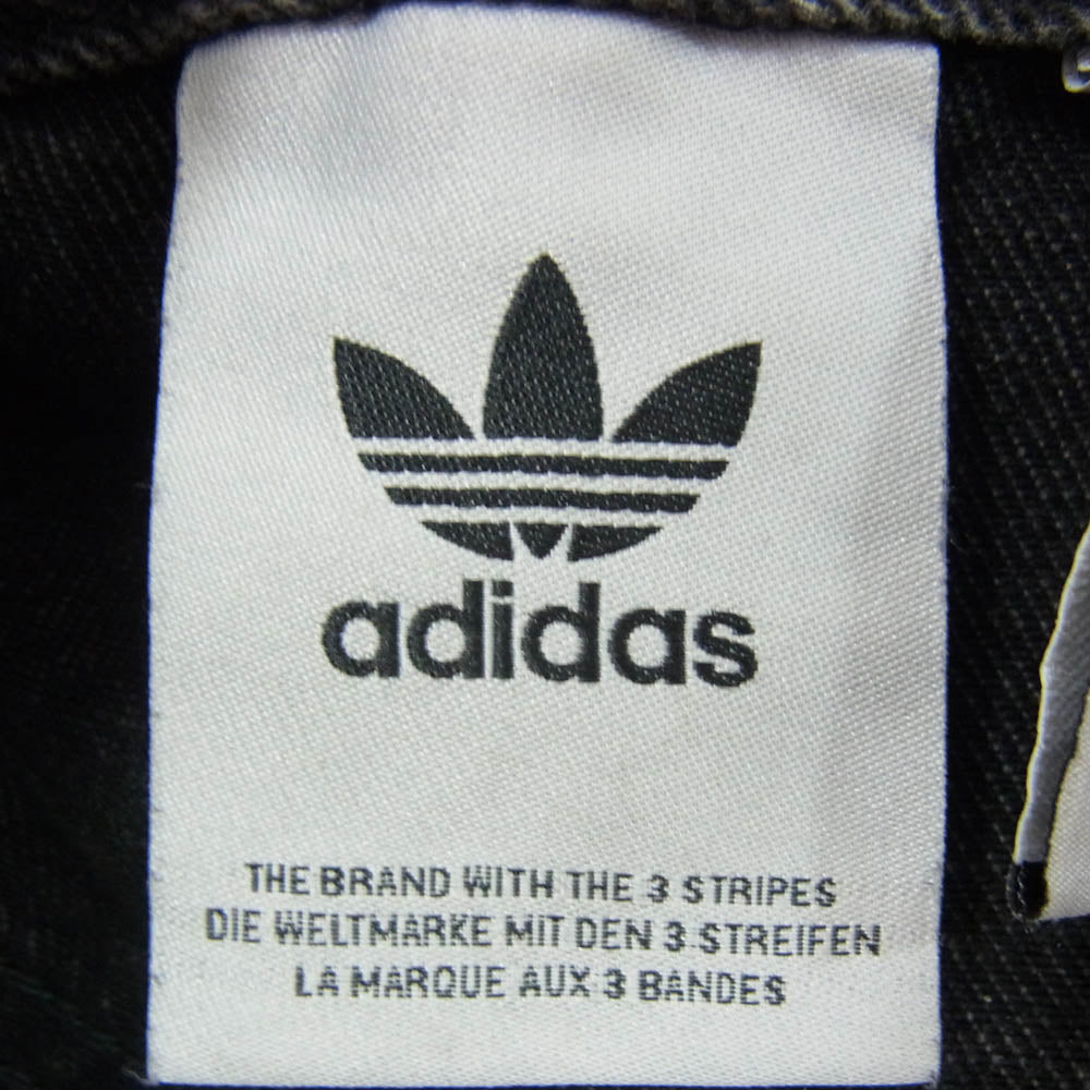adidas アディダス JY6291 Adilenium アディレニウム シーズン3 ルーズフィット ジップフライ ワイド ストレート ウォッシュド デニムパンツ ブラック系 30【中古】