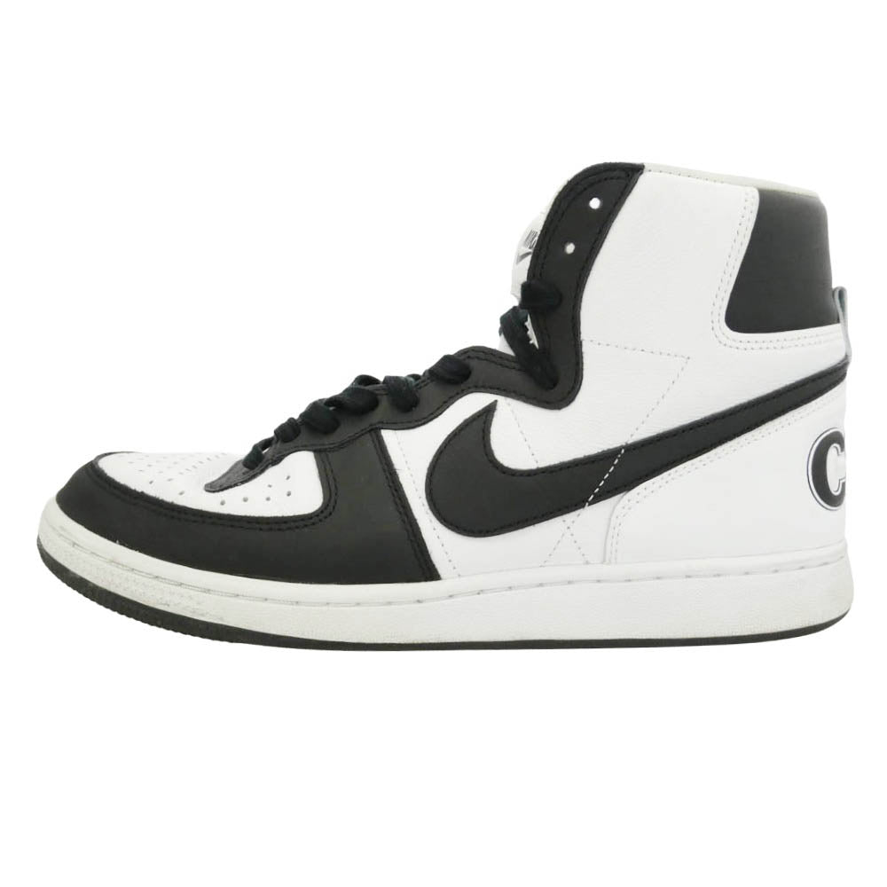 NIKE ナイキ COMME des GARCONS HOMME PLUS コムデギャルソンオムプリュス FD4159-101 × COMME des GARCONS HOMME PLUS Terminator High SP コムデギャルソン オムプリュス ターミネーター ハイ ハイカット スニーカー ホワイト系 ブラック系 28.5cm【中古】