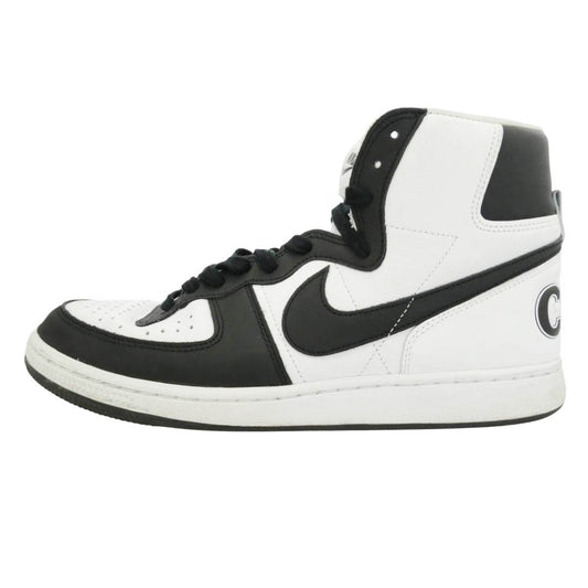 NIKE ナイキ COMME des GARCONS HOMME PLUS コムデギャルソンオムプリュス FD4159-101 × COMME des GARCONS HOMME PLUS Terminator High SP コムデギャルソン オムプリュス ターミネーター ハイ ハイカット スニーカー ホワイト系 ブラック系 28.5cm【中古】