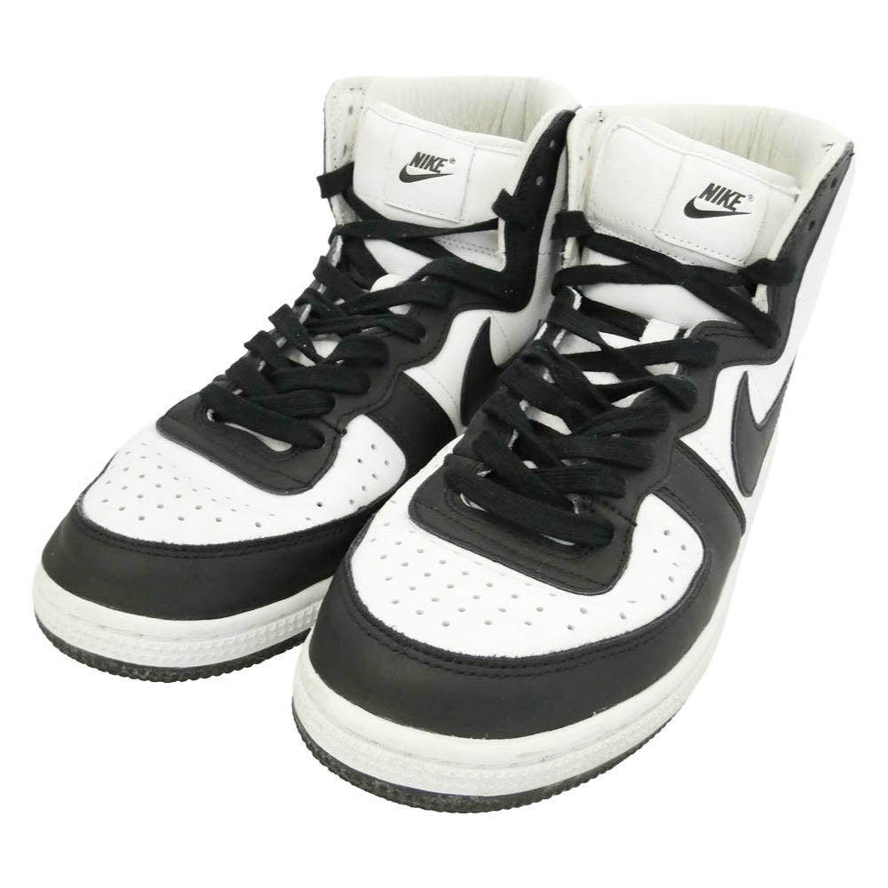 NIKE ナイキ COMME des GARCONS HOMME PLUS コムデギャルソンオムプリュス FD4159-101 × COMME des GARCONS HOMME PLUS Terminator High SP コムデギャルソン オムプリュス ターミネーター ハイ ハイカット スニーカー ホワイト系 ブラック系 28.5cm【中古】
