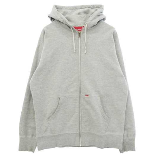 Supreme シュプリーム スター プリント フード ロゴ ジップ パーカー グレー系 L【中古】
