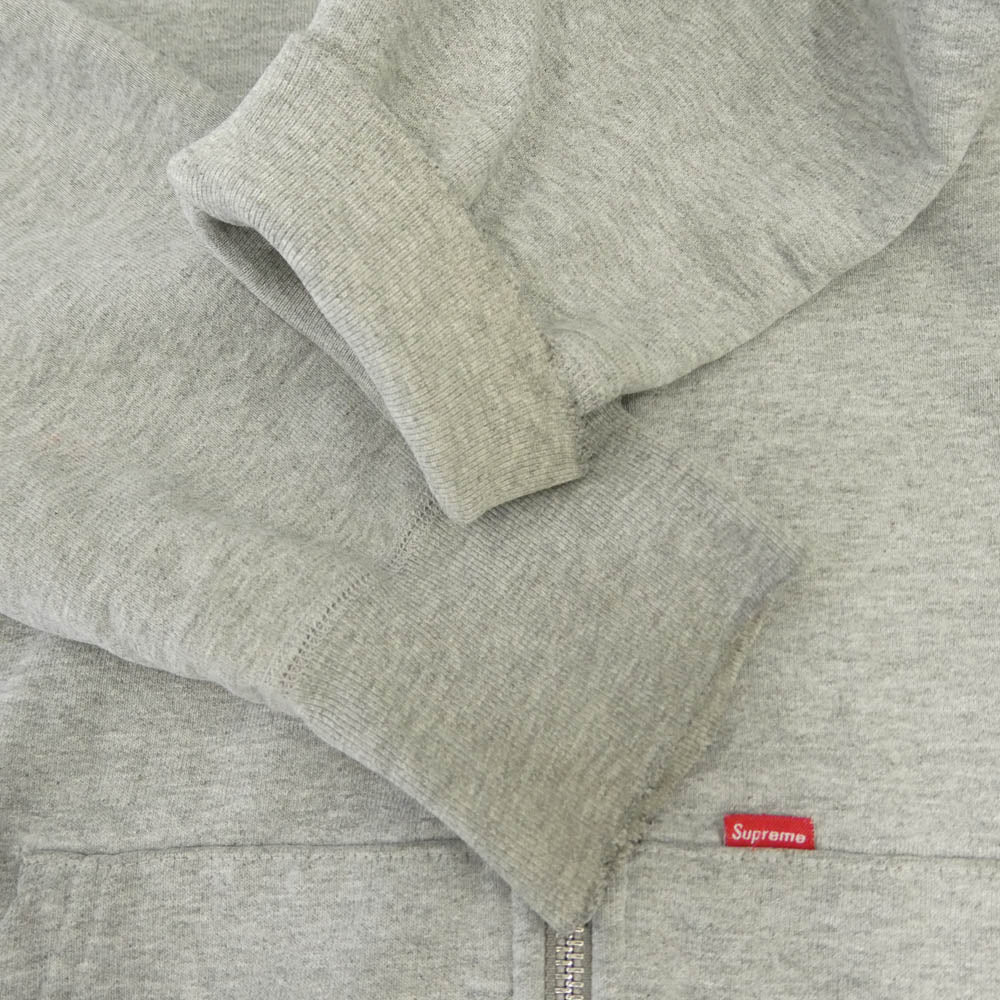 Supreme シュプリーム スター プリント フード ロゴ ジップ パーカー グレー系 L【中古】