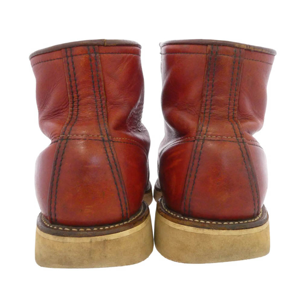 RED WING レッドウィング 875 半円犬タグ IrishSetter アイリッシュセッター モックトゥ ブーツ ワインレッド系 US7.5D【中古】