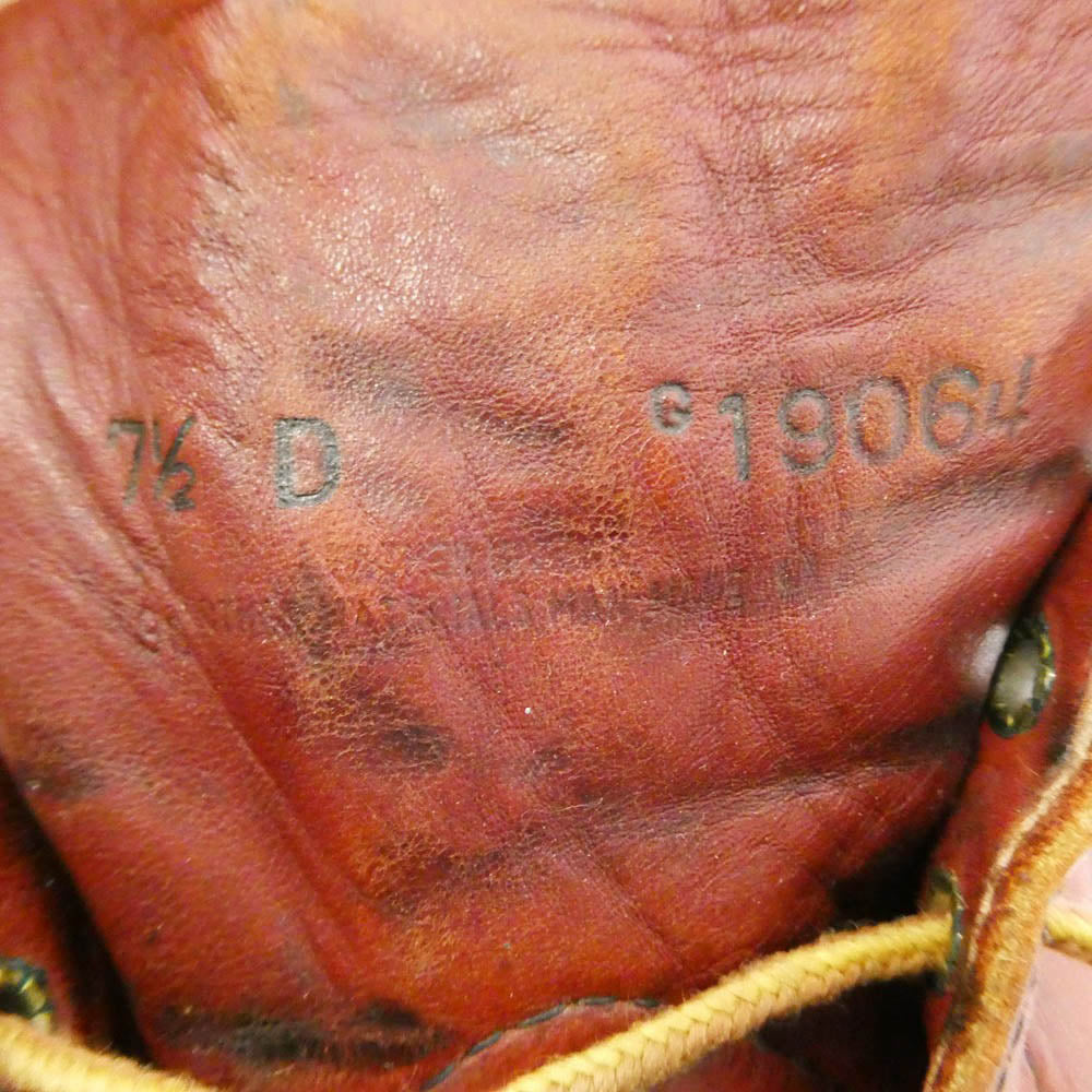 RED WING レッドウィング 875 半円犬タグ IrishSetter アイリッシュセッター モックトゥ ブーツ ワインレッド系 US7.5D【中古】