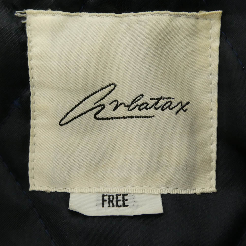 アルバタックス Varsity Jacket 袖レザー スタジアムジャケット スタジャン アワード ジャケット ネイビー系 ブラウン系 FREE【中古】