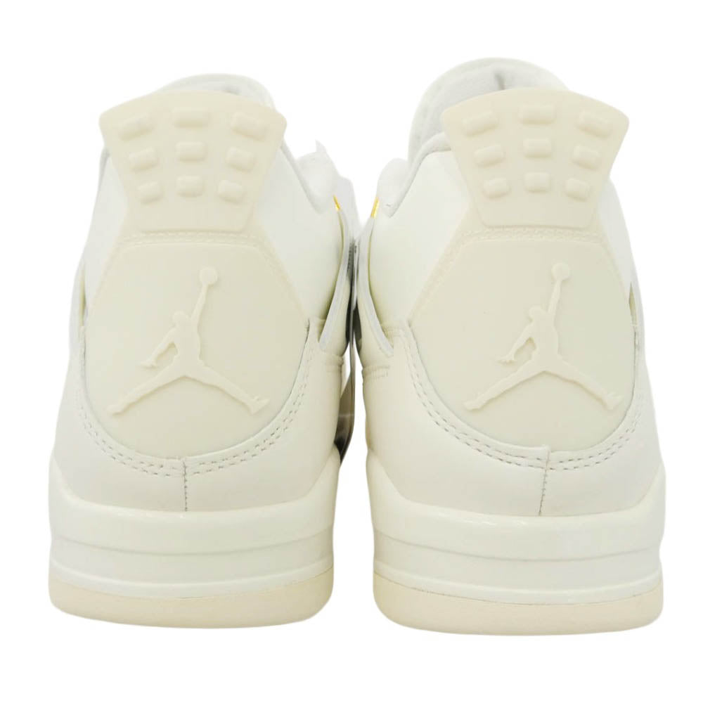 NIKE ナイキ AQ9129-170 Women's Air Jordan 4 Retro White Gold AJ4 ウィメンズ エアジョーダン レトロ スニーカー ホワイト系 29cm【新古品】【未使用】【中古】