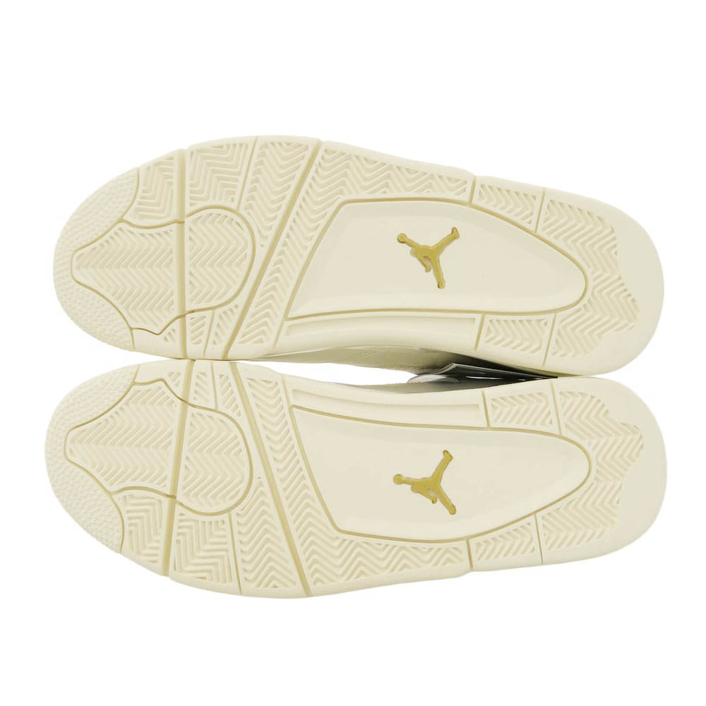 NIKE ナイキ AQ9129-170 Women's Air Jordan 4 Retro White Gold AJ4 ウィメンズ エアジョーダン レトロ スニーカー ホワイト系 29cm【新古品】【未使用】【中古】