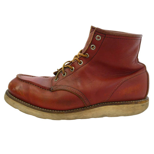 RED WING レッドウィング 875 USA製 90s 半円犬タグ アイリッシュセッター クラシック モックトゥ ワークブーツ ブラウン系 9E【中古】