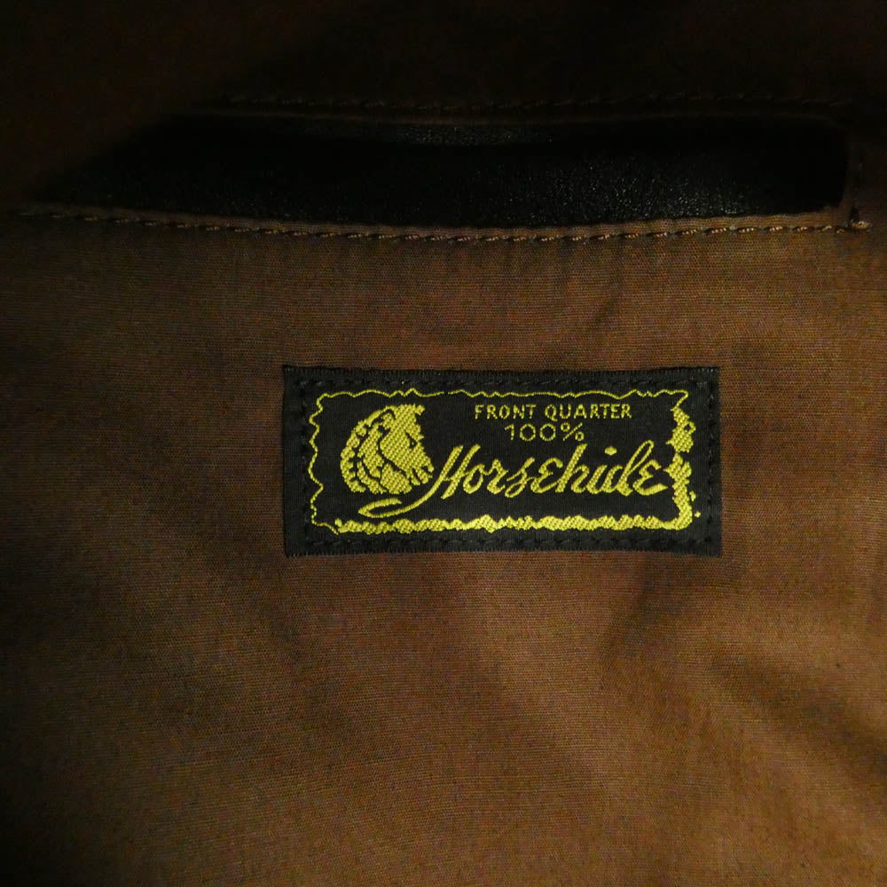 ワイツーレザー EB-140 ECO HORSE 1st G JACKET エコホースハイド ファーストモデル Gジャン レザージャケット ブラック系 40【中古】