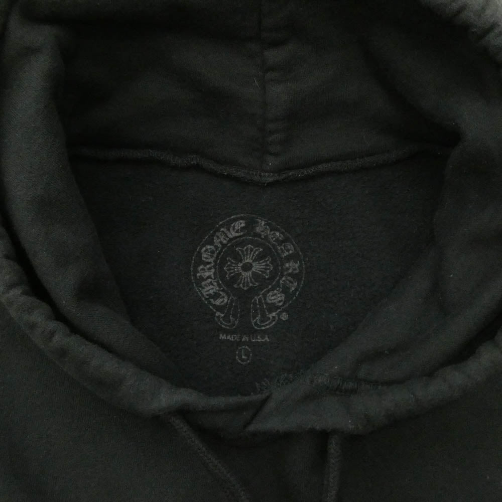 CHROME HEARTS クロムハーツ（原本無） Tokyo Exclusive Horseshoe Pullover Hoodie 東京限定 ホースシュー プルオーバー フーディ ブラック系 L【中古】