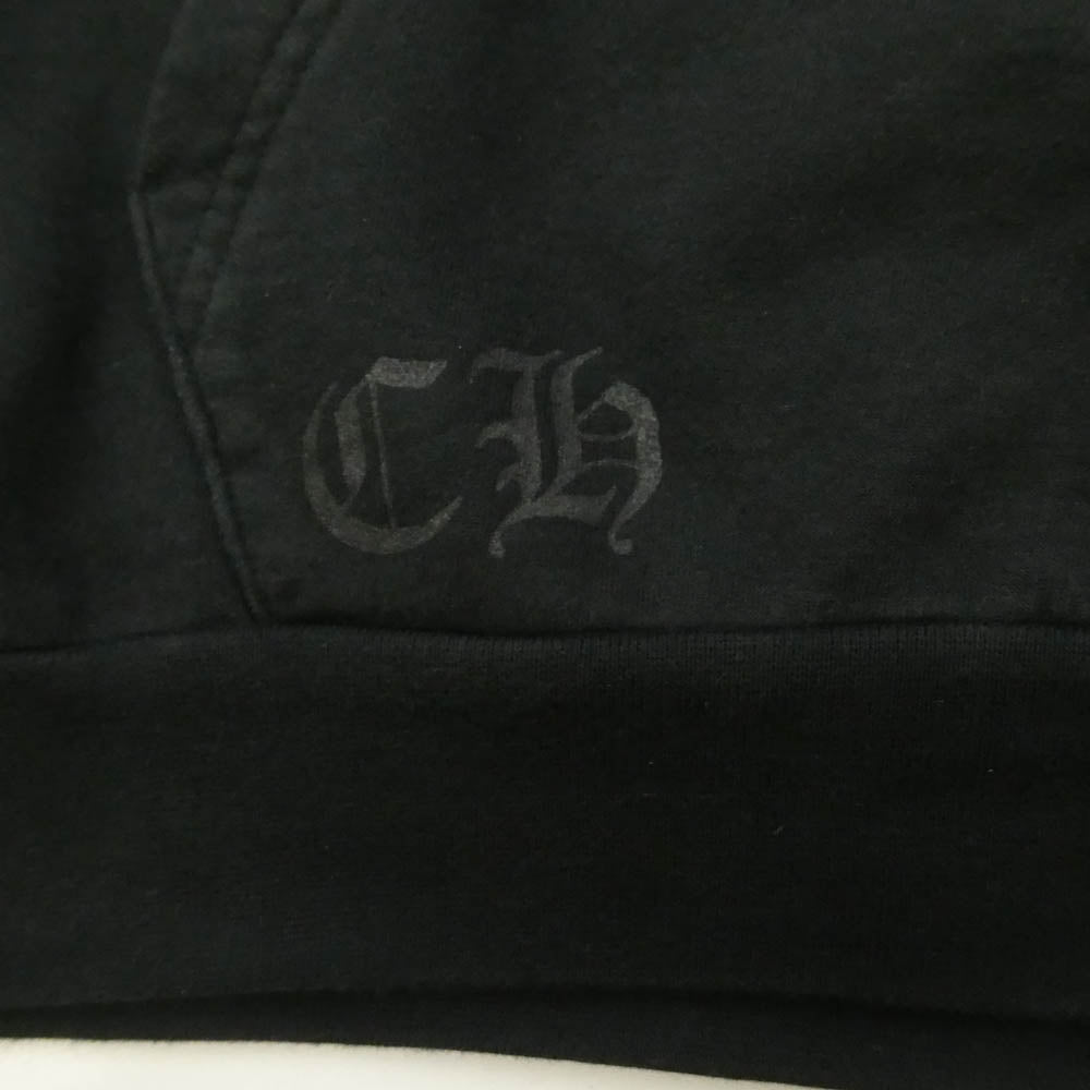 CHROME HEARTS クロムハーツ（原本無） Tokyo Exclusive Horseshoe Pullover Hoodie 東京限定 ホースシュー プルオーバー フーディ ブラック系 L【中古】