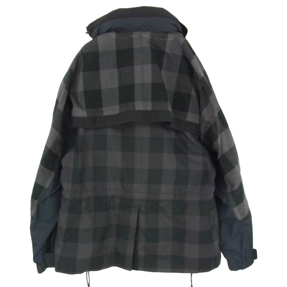 Sacai サカイ 22SS 22-02698M Buffalo Check Blouson バッファローチェック ブルゾン ジャケット ブラック系 2【中古】