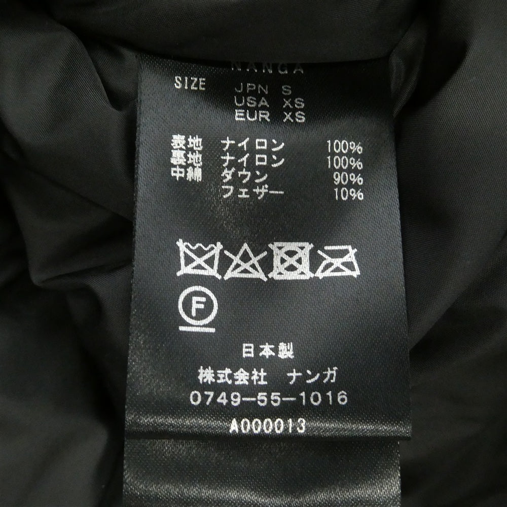 NANGA ナンガ AURORA TEX DOWN JACKET オーロラテックス ダウン ジャケット ブラック系 S【中古】
