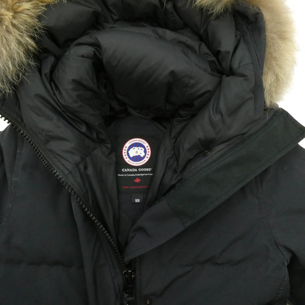 CANADA GOOSE カナダグース 2302JL R グリフィンタグ MACKENZIE PARKA DOWN JACKET マッケンジー パーカー ダウン コート ブラック系 M【中古】