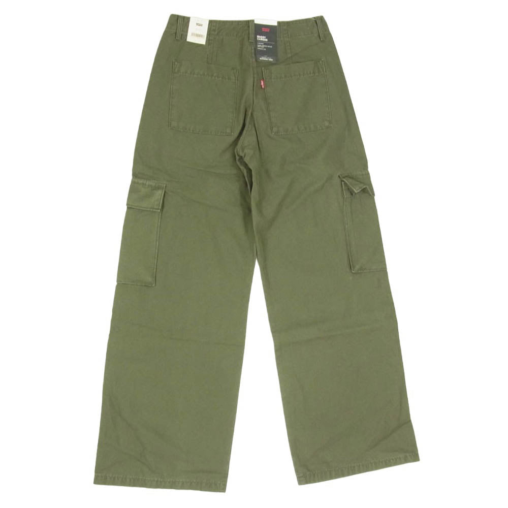Levi's リーバイス A6077-0004 Baggy Cargo Trousers レディース バギー カーゴ パンツ グリーン系 W24 L30【新古品】【未使用】【中古】