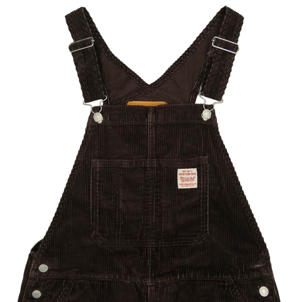 Levi's リーバイス 79107-0025 コーデュロイ オーバーオール ブラウン系 M【新古品】【未使用】【中古】