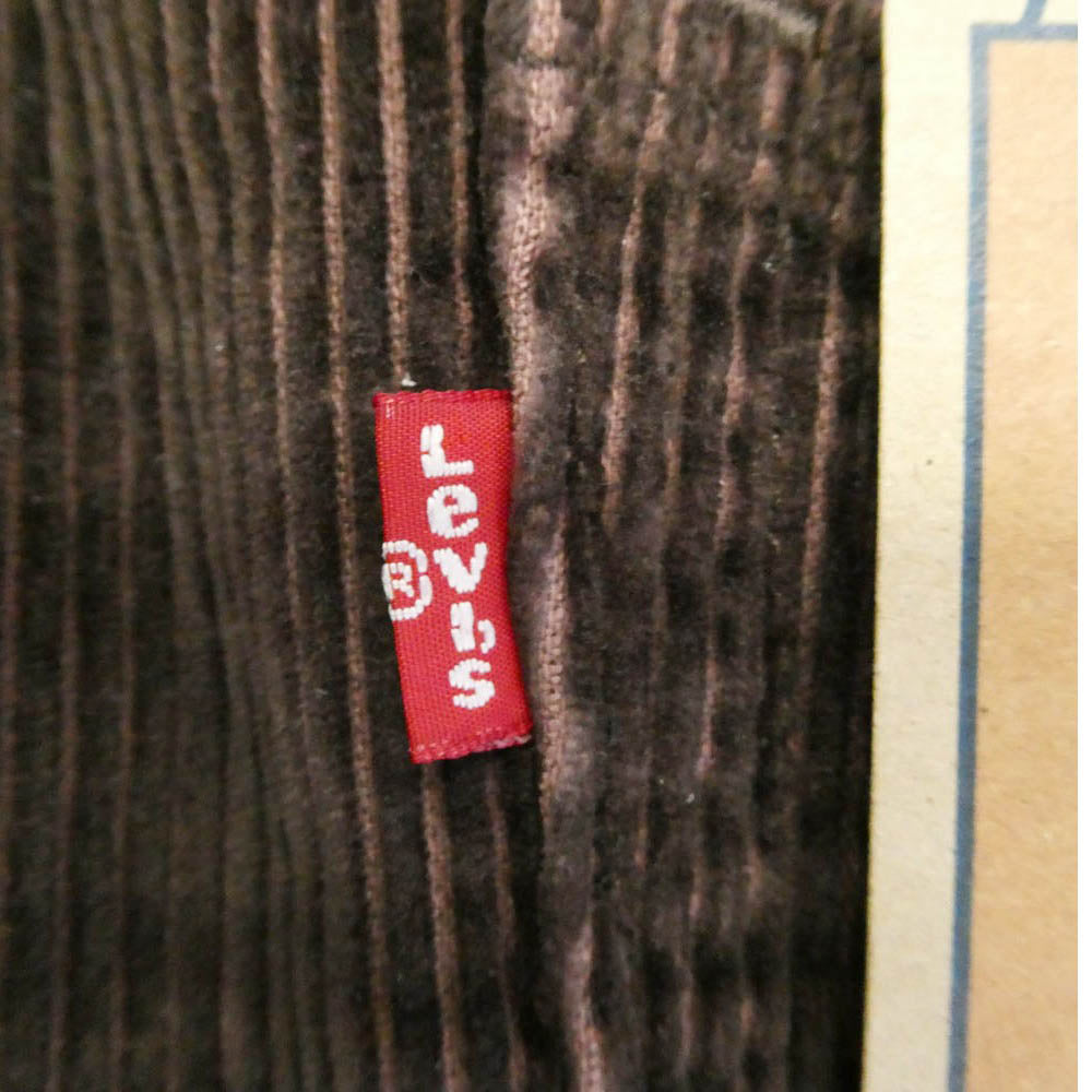 Levi's リーバイス 79107-0025 コーデュロイ オーバーオール ブラウン系 M【新古品】【未使用】【中古】